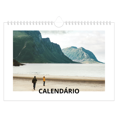 Calendário A4 horizontal — White space [capa]