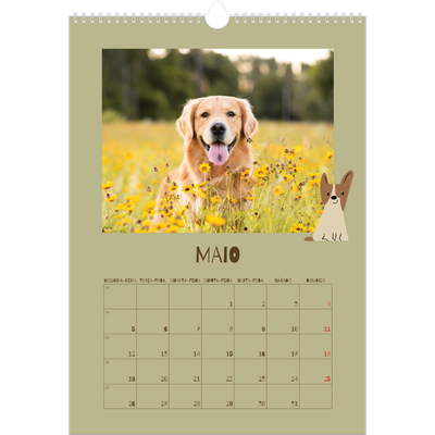 Calendário A3 — Cãozinho brincalhão [capa]