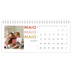 Calendários de mesa — Tipo de letra colorida [capa]
