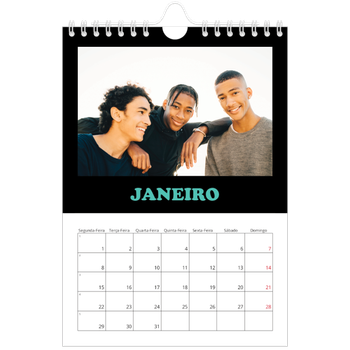 Calendário A5 — Tipo divertido