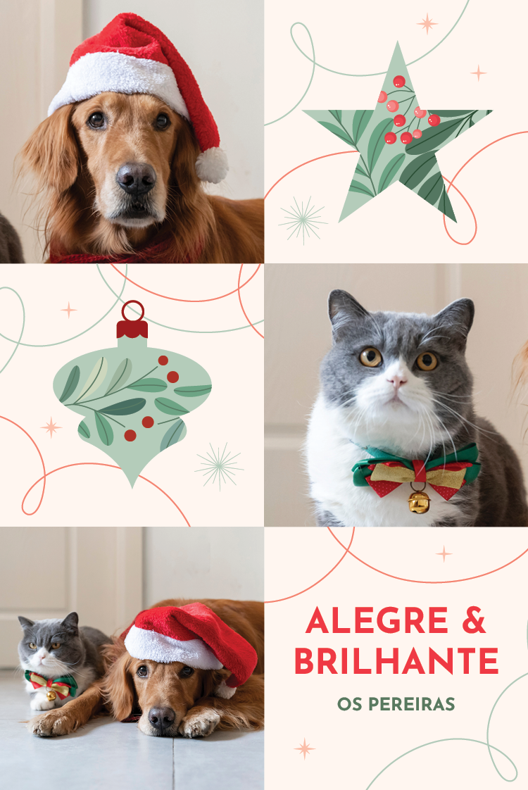 Cartões — Formas festivas - creme