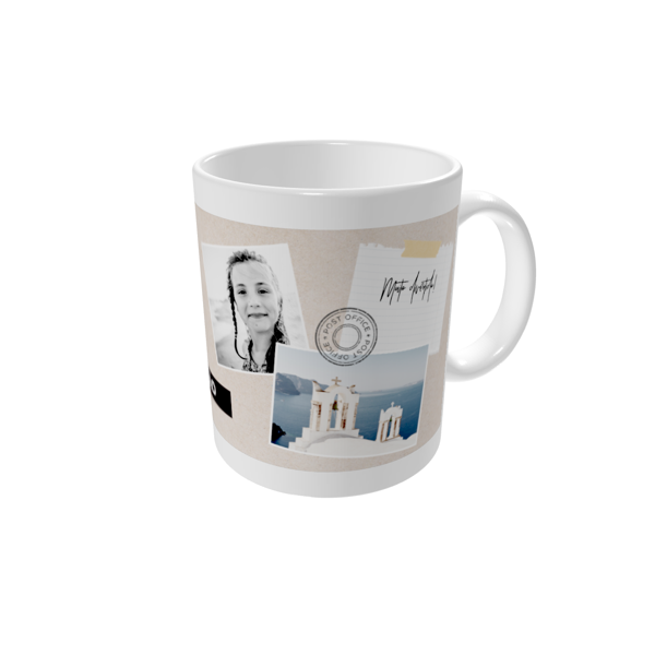 Canecas personalizadas — Álbum de recortes orgânico