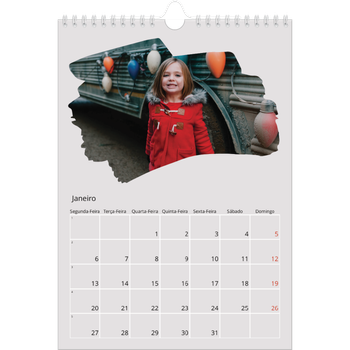 Calendário fotográfico A4 — Fotografias com pincel
