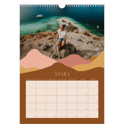 Calendário A3 — Montanhas neutras [capa]
