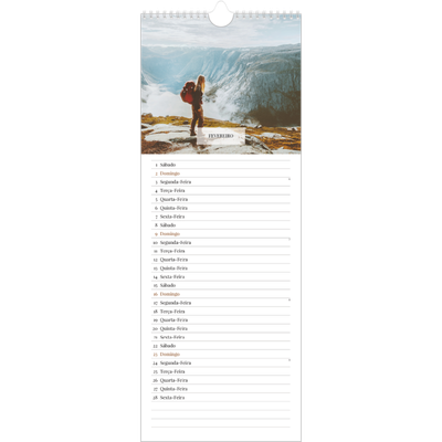 Calendário fino  — Calendário clássico [Fevereiro]