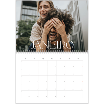 Calendário fotográfico duplo A4 — Maior que a vida