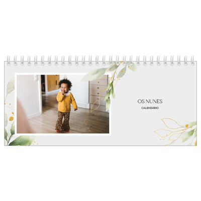 Calendários de mesa — Salpicos florais [capa]