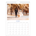 Calendário fotográfico A4 — Clássico cobalto [Janeiro]