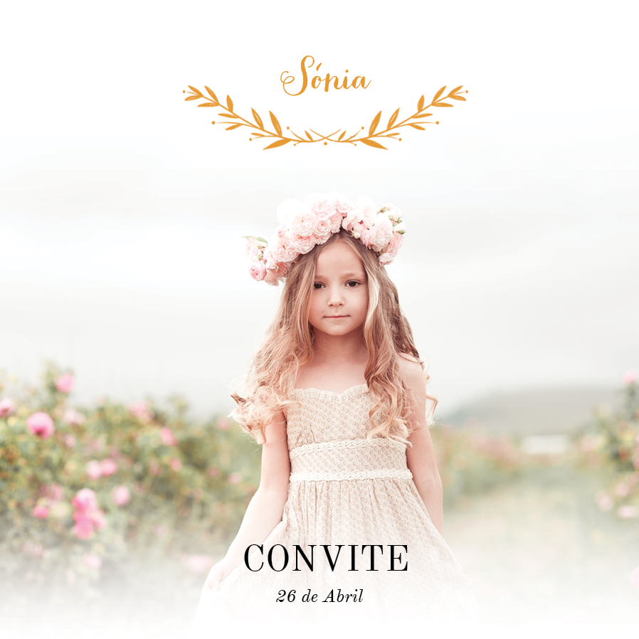Convites — Canas douradas