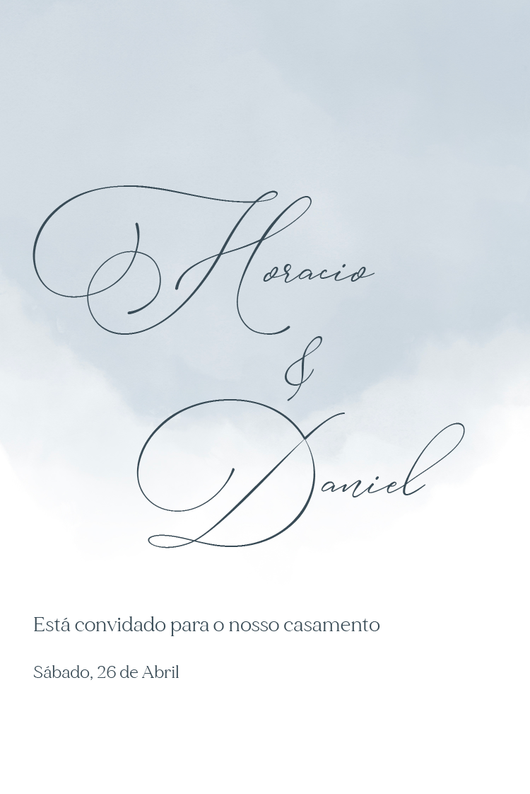 Convites — Aquarela abstrata