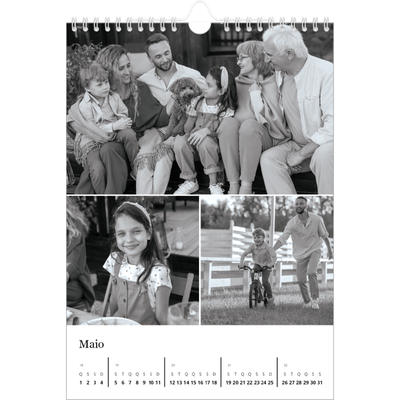 Calendário fotográfico A4 — Foco [capa]