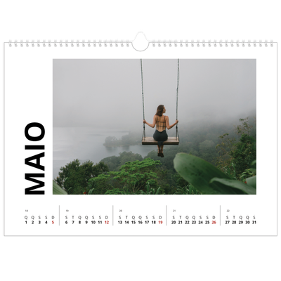 Calendário A3 Horizontal — White space [capa]