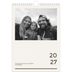 Calendário fotográfico A4 — Contemporâneo arrojado [capa]