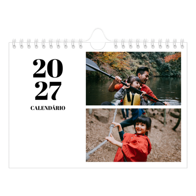 Calendário A5 horizontal — Serif e momentos [capa]