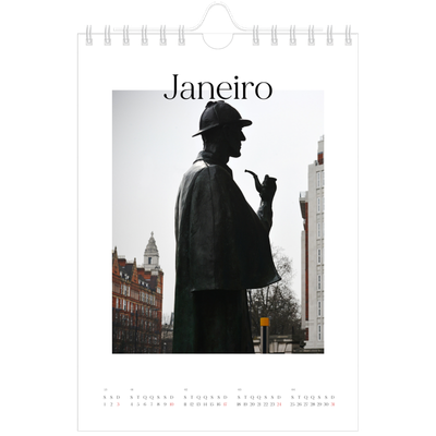 Calendário A5 — O meu diário de viagem [Janeiro]