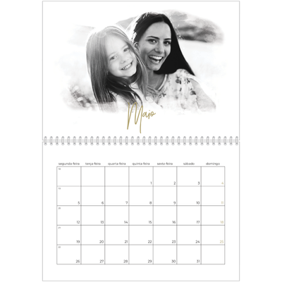 Calendário A4 duplo — Efeitos fotográficos [Maio]