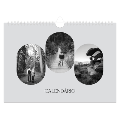 Calendário A4 horizontal — A estrada aberta [capa]