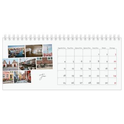 Calendários de mesa — Férias na cidade [Janeiro]