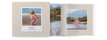Álbuns de fotografias — Seixo retrô quadrado
