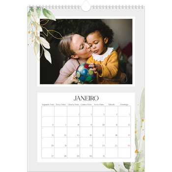 Calendário fotográfico A3 — Salpicos florais