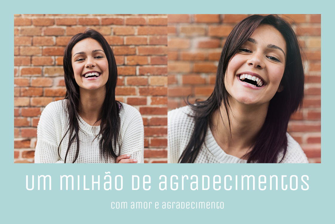Cartões de agradecimento — Pale blue footer