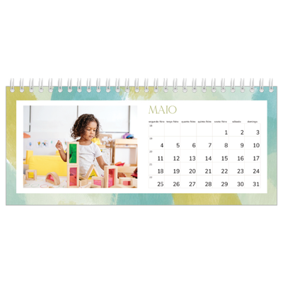Calendários de mesa — Efeito de pincel [capa]