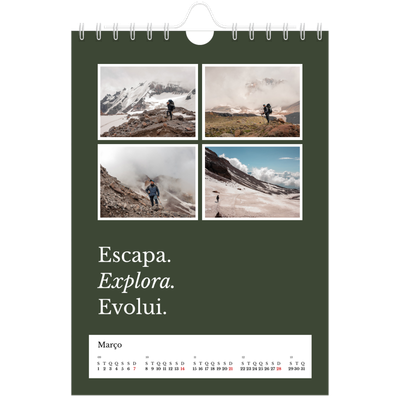 Calendário A5 — Terra editorial [Março]
