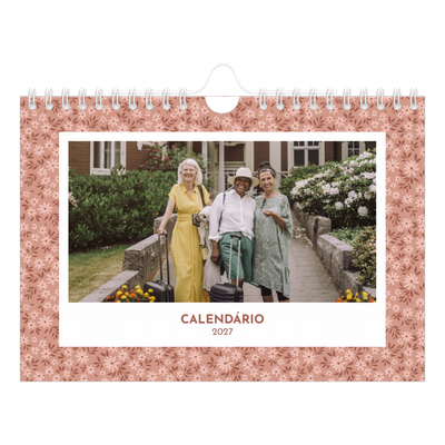 Calendário A5 horizontal — Florescer [capa]