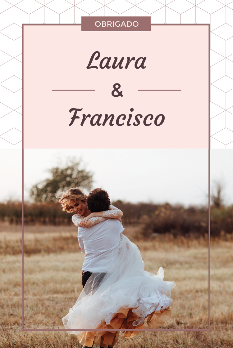 Cartões de agradecimento — Rosa empoeirado