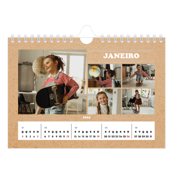 Calendário de Fotografias A5 Paisagem — O editorial deste ano