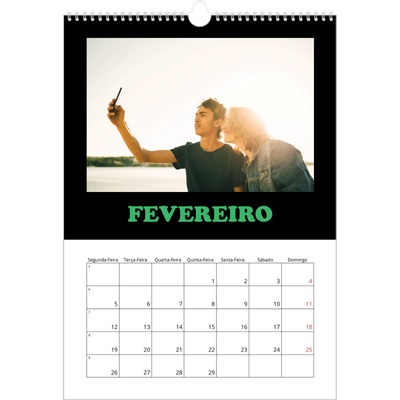 Calendário A3 — Tipo divertido [Fevereiro]