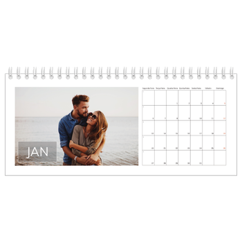 Calendário de Fotografias de Mesa — Sobreposição de caixa de data