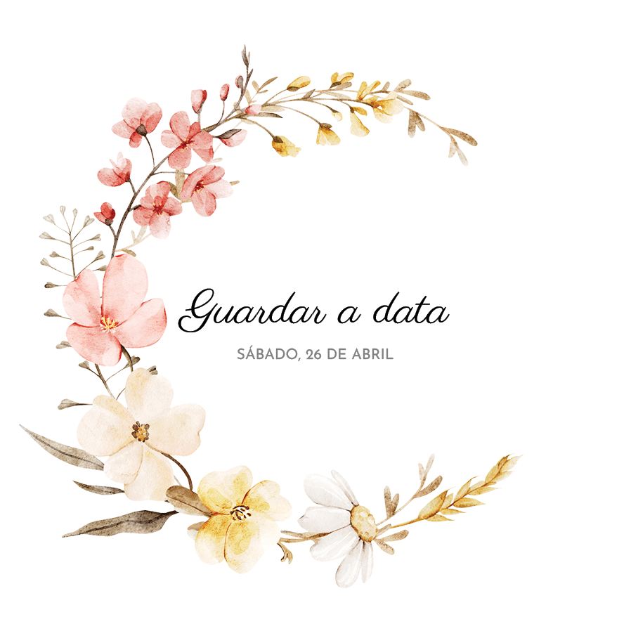 Save the date — Florir e brilhar