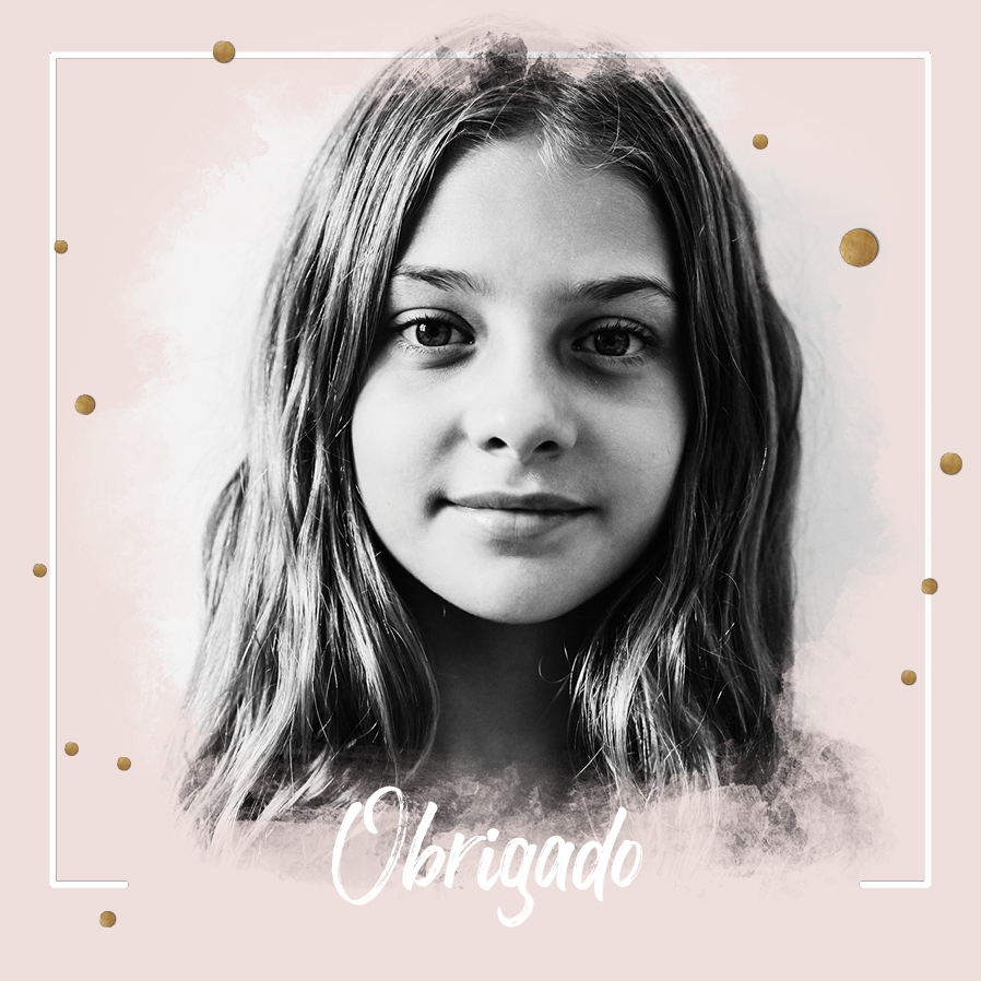 Cartões de agradecimento — Acabamento de foto suave