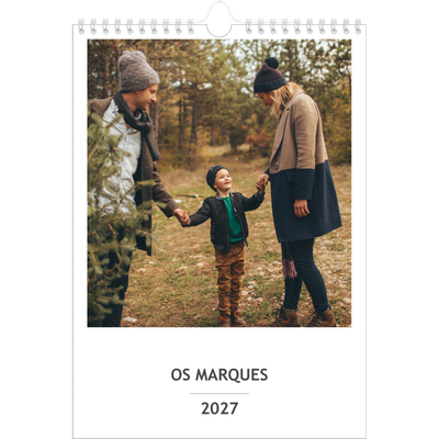 Agenda familiar A4 — Planeador simples - Familia de 3 [capa]