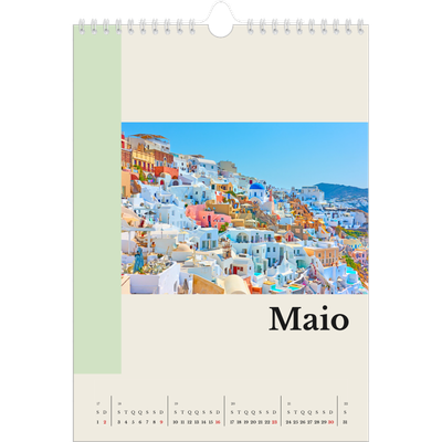 Calendário fotográfico A4 — Vistas do mundo [Maio]
