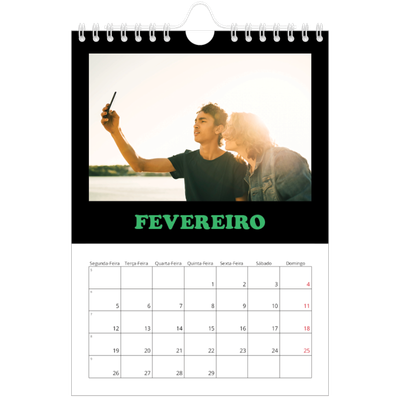 Calendário A5 — Tipo divertido [Fevereiro]