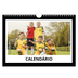 Calendário A4 horizontal — Moldura preta [capa]