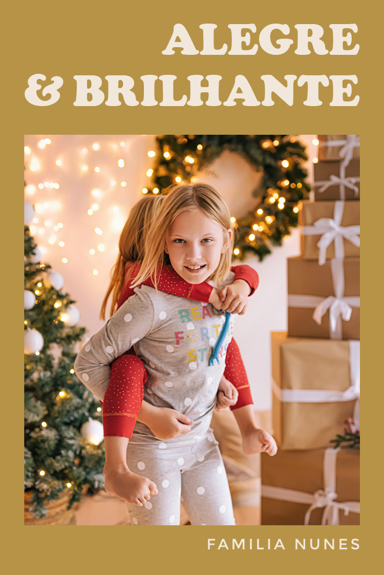 Cartões — Natal em estilo retro