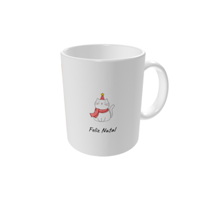 Canecas personalizadas — Gato de Natal acolhedor