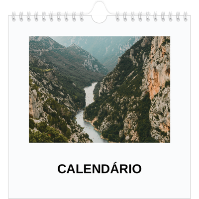 Calendário quadrado — Fotografia simples [capa]