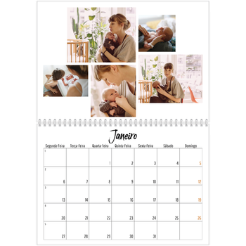 Calendário fotográfico duplo A4 — Isto sou eu