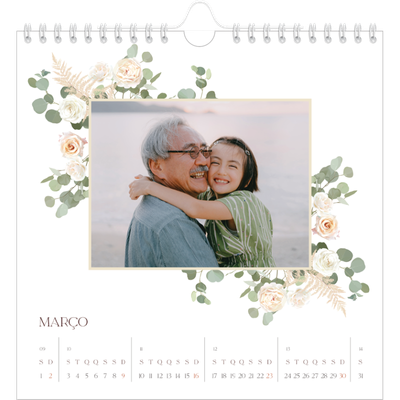 Calendário quadrado — Boho [Março]