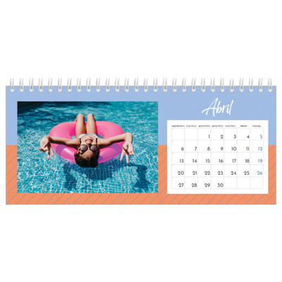 Calendários de mesa — Cor e padrão [Abril]