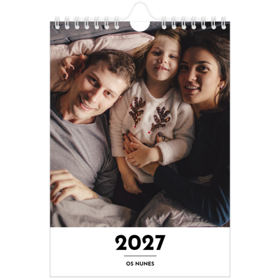 Calendário A5 — Destaque da letra [capa]