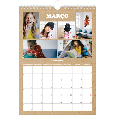 Calendário fotográfico A4 — O editorial deste ano [Março]