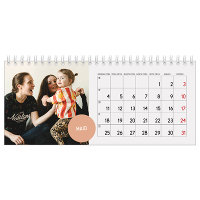 Calendários de mesa — Autocolante de fotografia [capa]