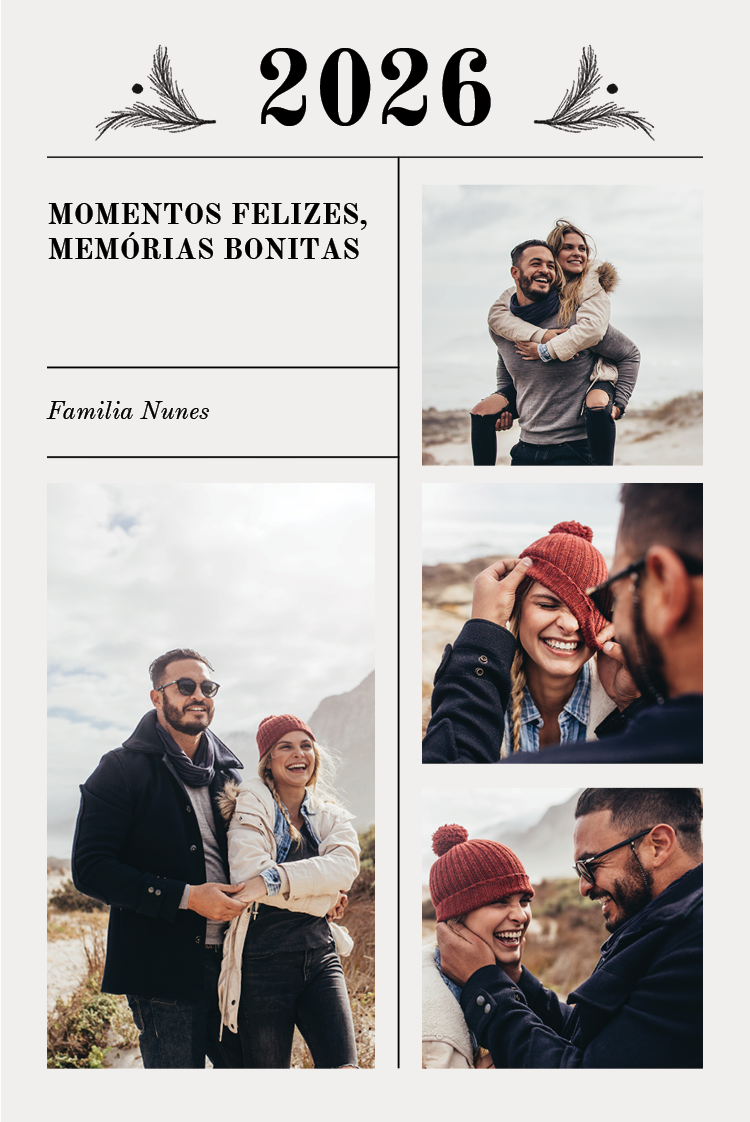 Cartões — Ano Novo divertido