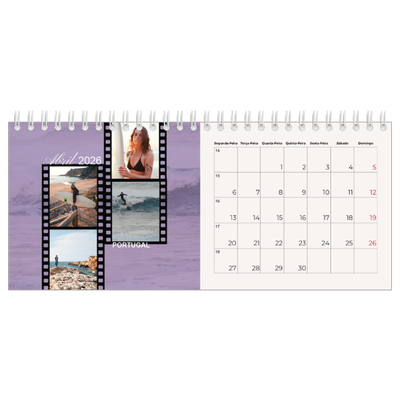 Calendários de mesa — Aventura e desejo de viajar [Abril]