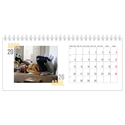 Calendários de mesa — Tipo de casal [Abril]
